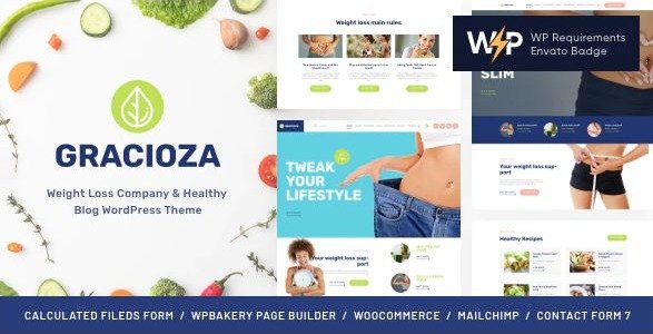 gracioza weight loss wordpress theme