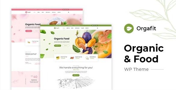 orgafit organic health wordpress theme