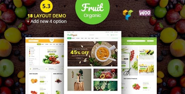 food fruit organic farm woocommerce theme