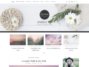 Anissa WordPress theme – clean, responsive blog and portfolio design