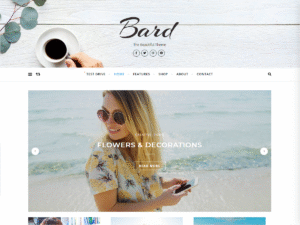 Bard WordPress theme – clean, responsive blog and portfolio design