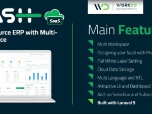 WorkDo Dash SaaS – Open Source ERP Platform with Multi-Workspace Management